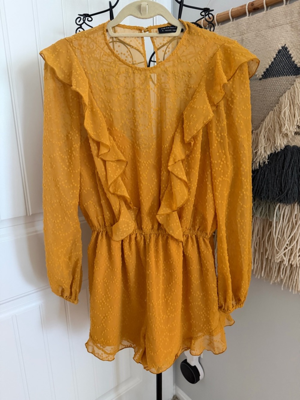 The Fifth Label Ochre Textured Romper